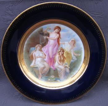 Talíř dekorativní, zn. Slavkov  Talíř dekorativní, zn. Slavkov