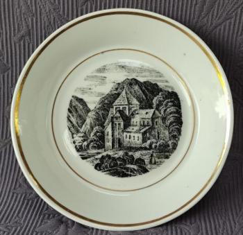 Talířek / miska s měditiskem, zn. CF ( Březová ) Talířek / miska s měditiskem, zn. CF ( Březová )