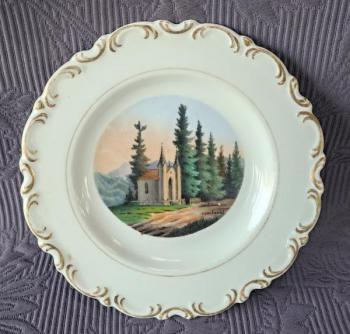 Talířek s ruční malbou, zn. F&M , Březová Talířek s ruční malbou, zn. F&M , Březová