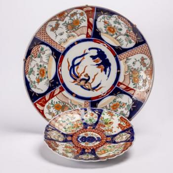 199. Dva dekorativní talíře - Arita 199. Dva dekorativní talíře - Arita